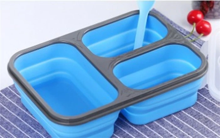 Folding Silicone Lunch Box With Lid