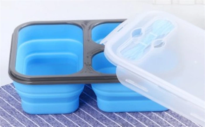 Folding Silicone Lunch Box With Lid