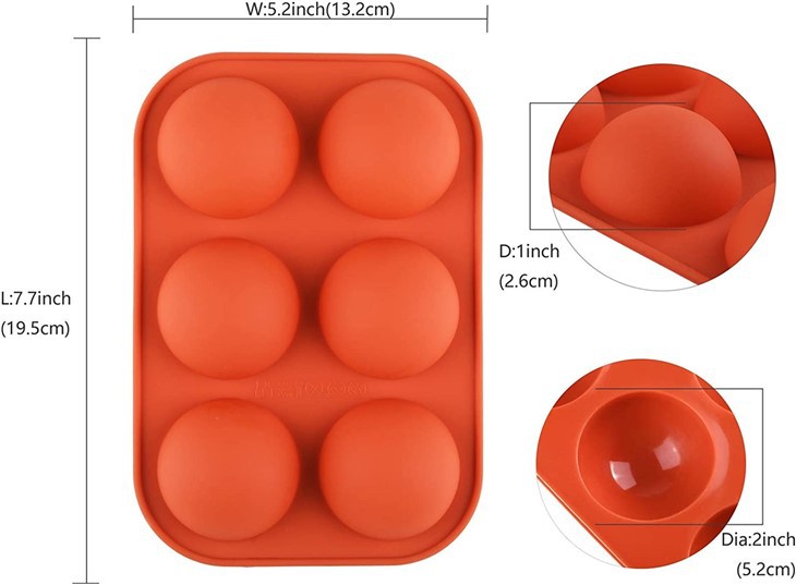 Silicone Cocoa Bombs Dome Mousse Molds